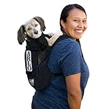 K9 Sport Sack | Dog Carrier Adjustable Backpack (Small, Air 2 - Jet Black)