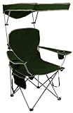 Quik Shade Adjustable Canopy Folding Camp Chair - Forest Green