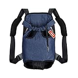 NICREW Legs Out Front Dog Carrier, Hands-Free Adjustable Pet Backpack Carrier,...